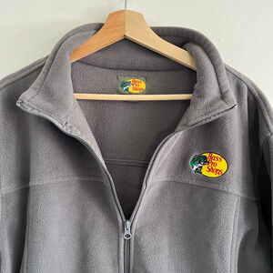 Men's Bass Pro Shops Gray Fleece Performance Jacket M